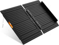 Black Aluminum Ramp 2FT with Non-Slip Surface for Wheelchairs