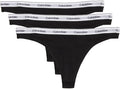 Calvin Klein Modern Logo Thong 3-Pack - Soft Cotton Comfort