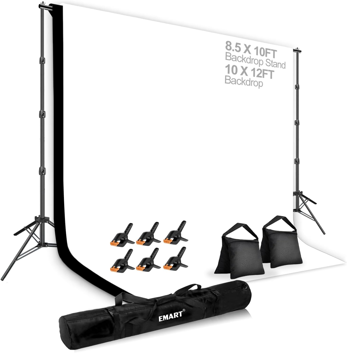EMART 8.5 x 10ft Background Support System for Photography