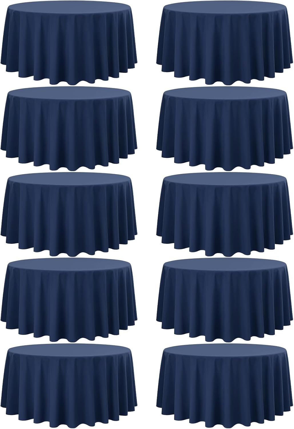 10 Pack 120 Inch Round Tablecloths for Elegant Events