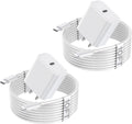 Fast iPhone Charger 20W PD USB C Block with 10ft Cable - Fast Charge