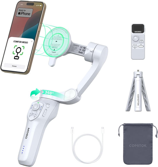 MOGO Gimbal Stabilizer for iPhone with Remote Control Features