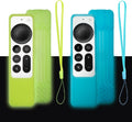 2 Pack Apple TV Siri Remote Cover 2021 2022 - Anti Slip Silicone
