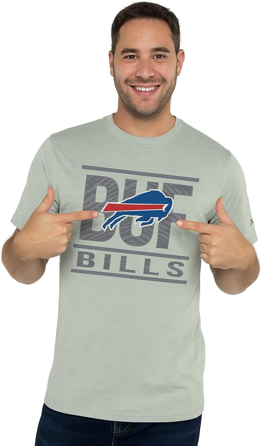 Zubaz NFL Men's Short Sleeve Team Graphic T-Shirt for Fans