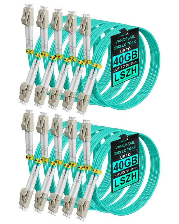 VANDESAIL LC to LC Multimode Fiber Patch Cable 10G