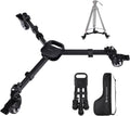 Photography Tripod Dolly with 3in Wheels - Compact Video Dolly