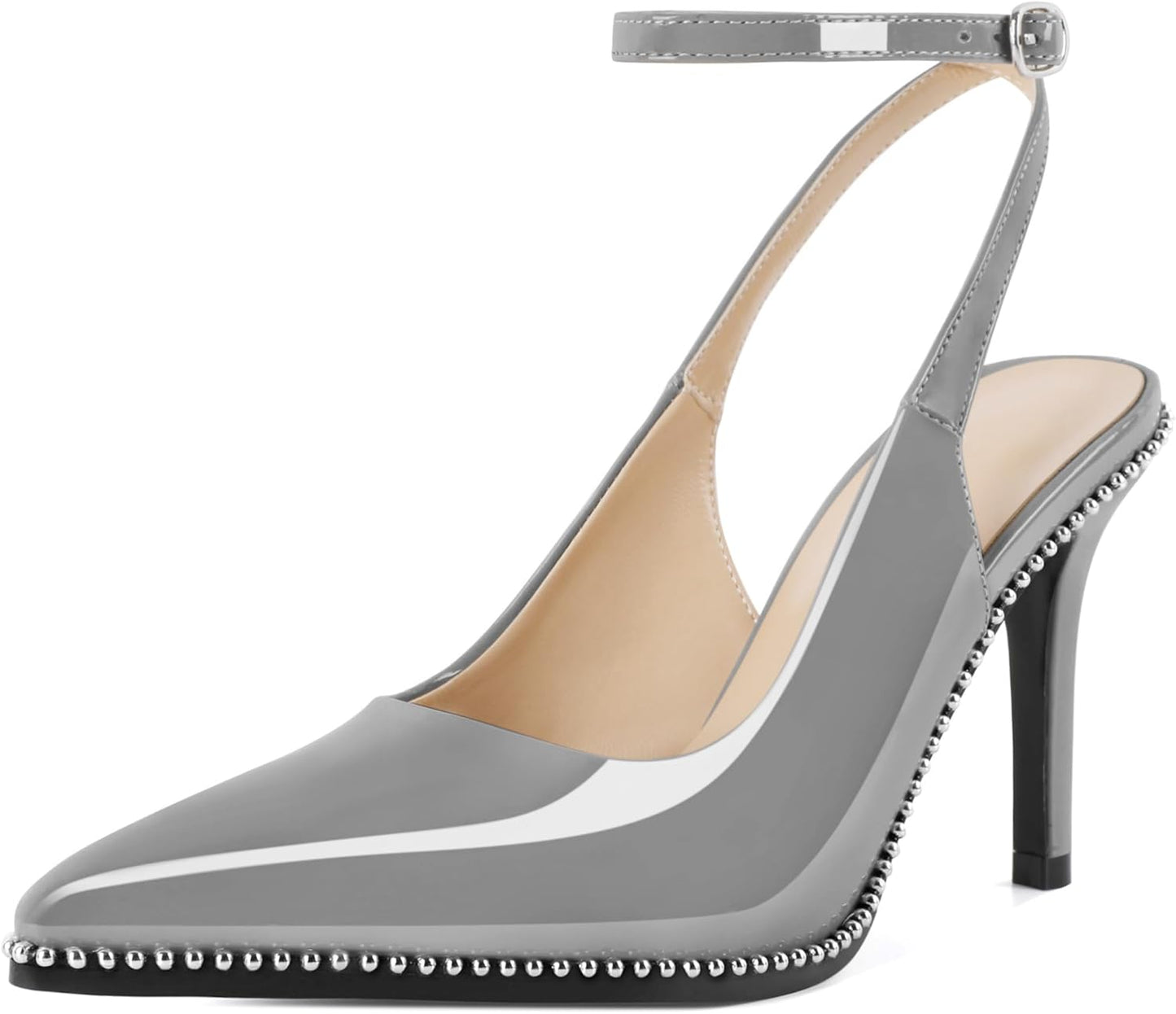 Slingback Heels for Women - Elegant Ankle Strap Stilettos