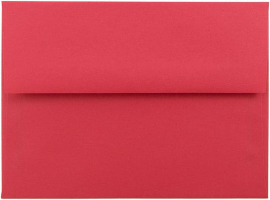 JAM PAPER A6 Colored Invitation Envelopes in Classic Red