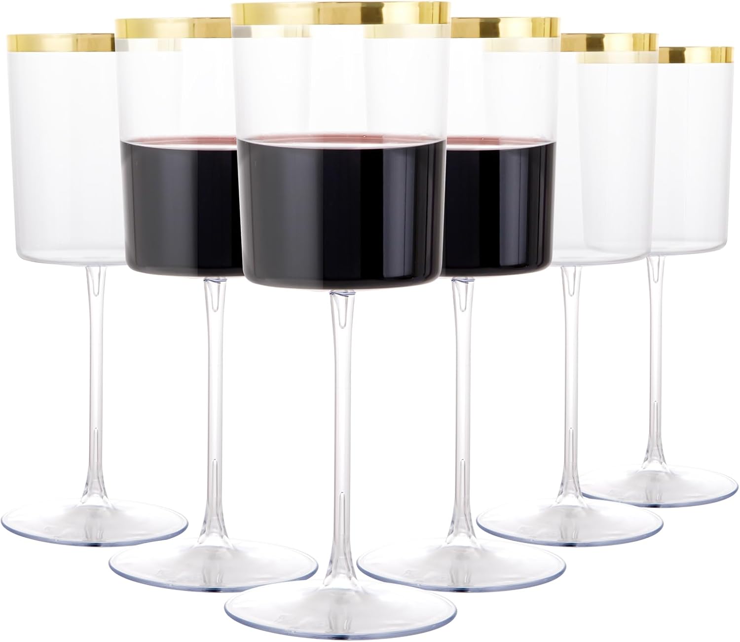 Elegant 14 Oz Plastic Wine Glasses with Stem for Any Occasion