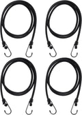 4 Pack 5ft Heavy Duty Bungee Straps - Secure Your Gear!