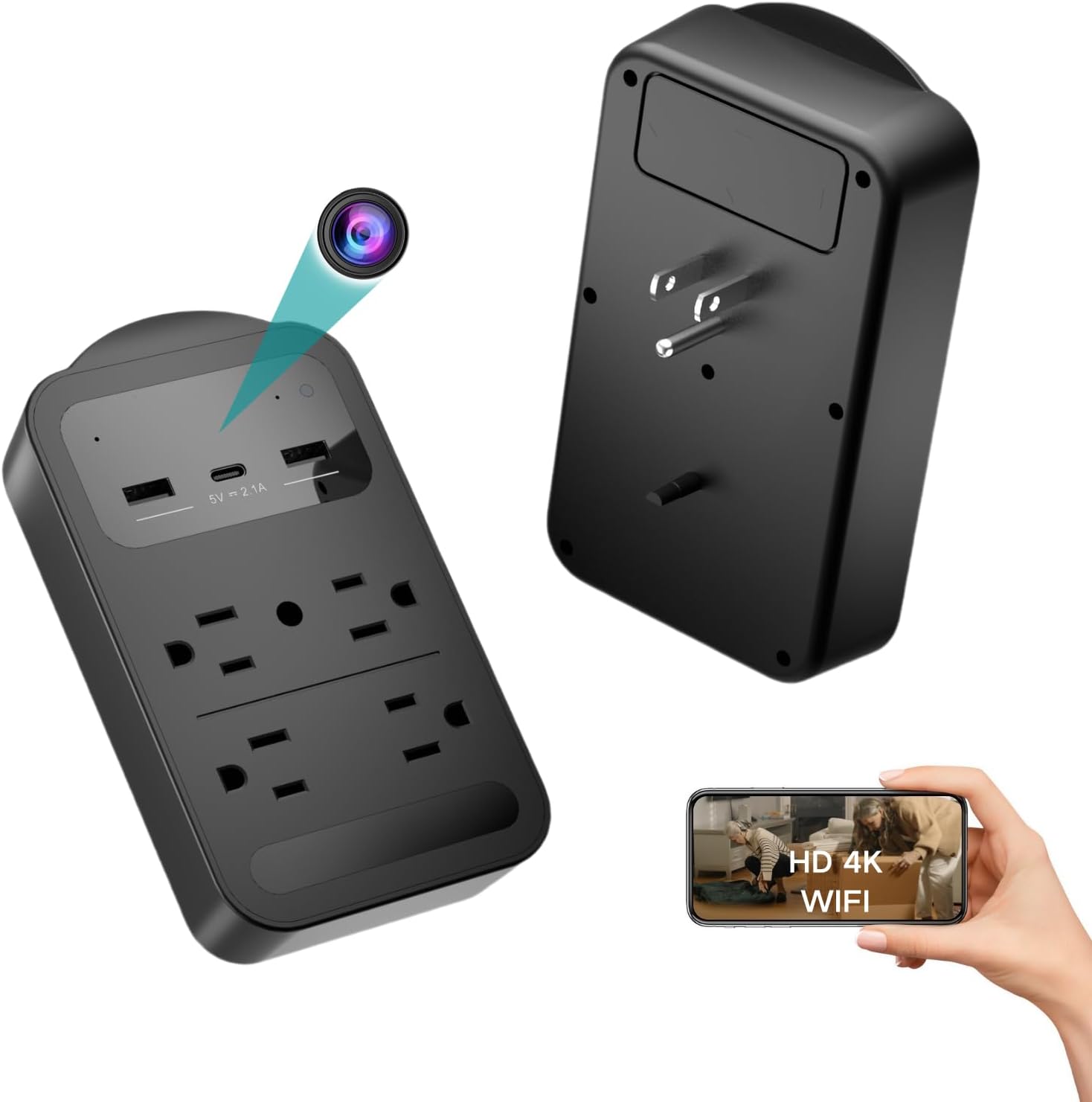 4K Night Vision WiFi Camera for 24/7 Security