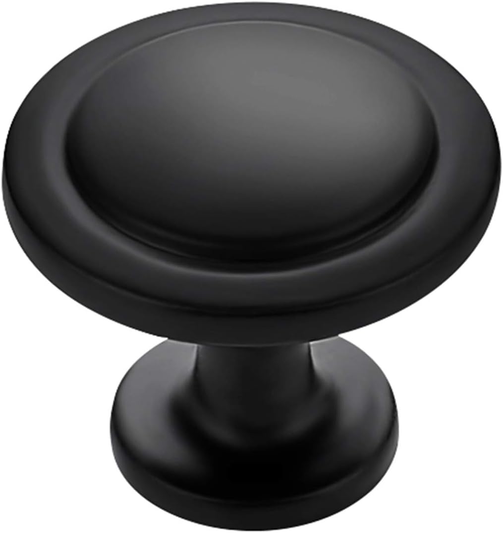 Ravinte 40 Pack 1-1/4 Inch Matte Black Cabinet Knobs for Kitchen