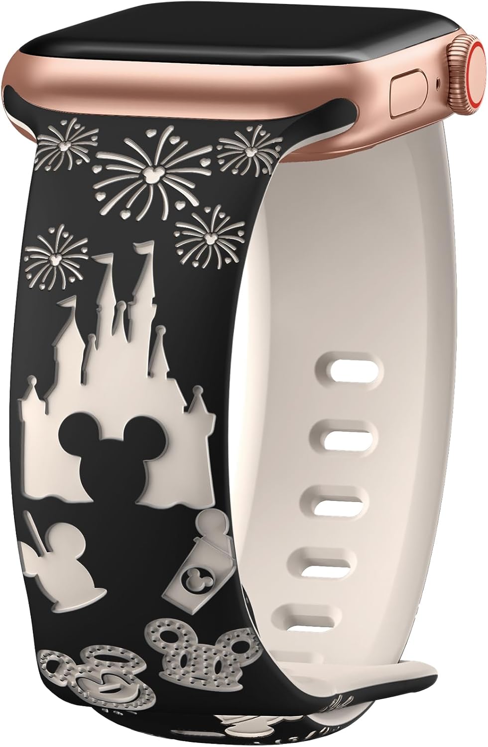 Two-Tone Cartoon Band for Apple Watch - Cute & Soft!