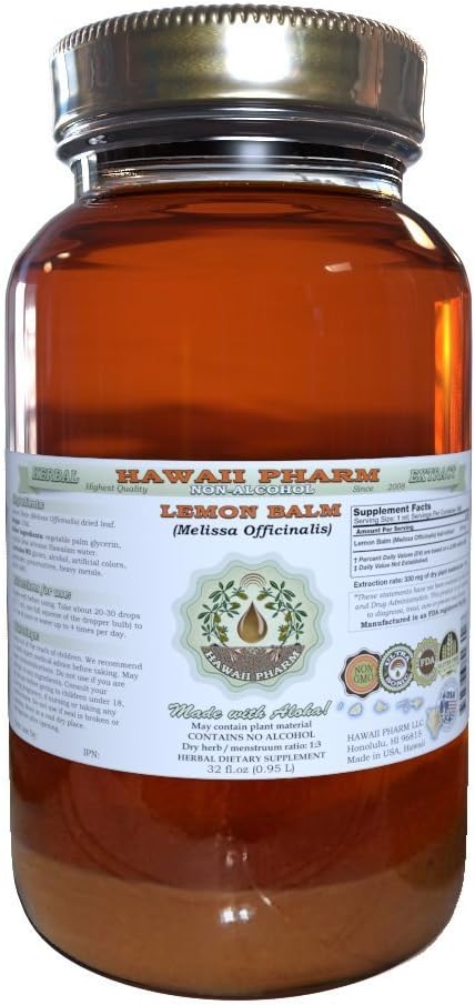 Lemon Balm Alcohol-Free Liquid Extract for Natural Wellness