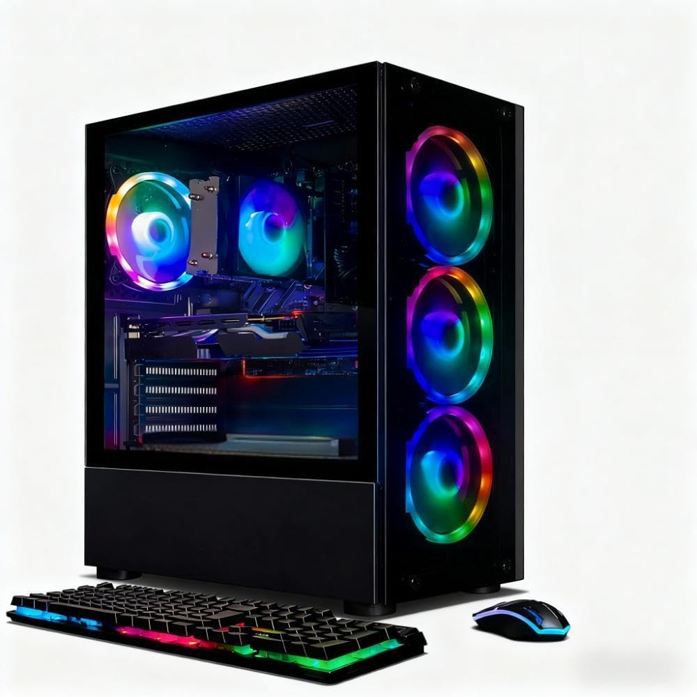 High-Performance Gaming PC Desktop with Ryzen 5 and RTX 2060