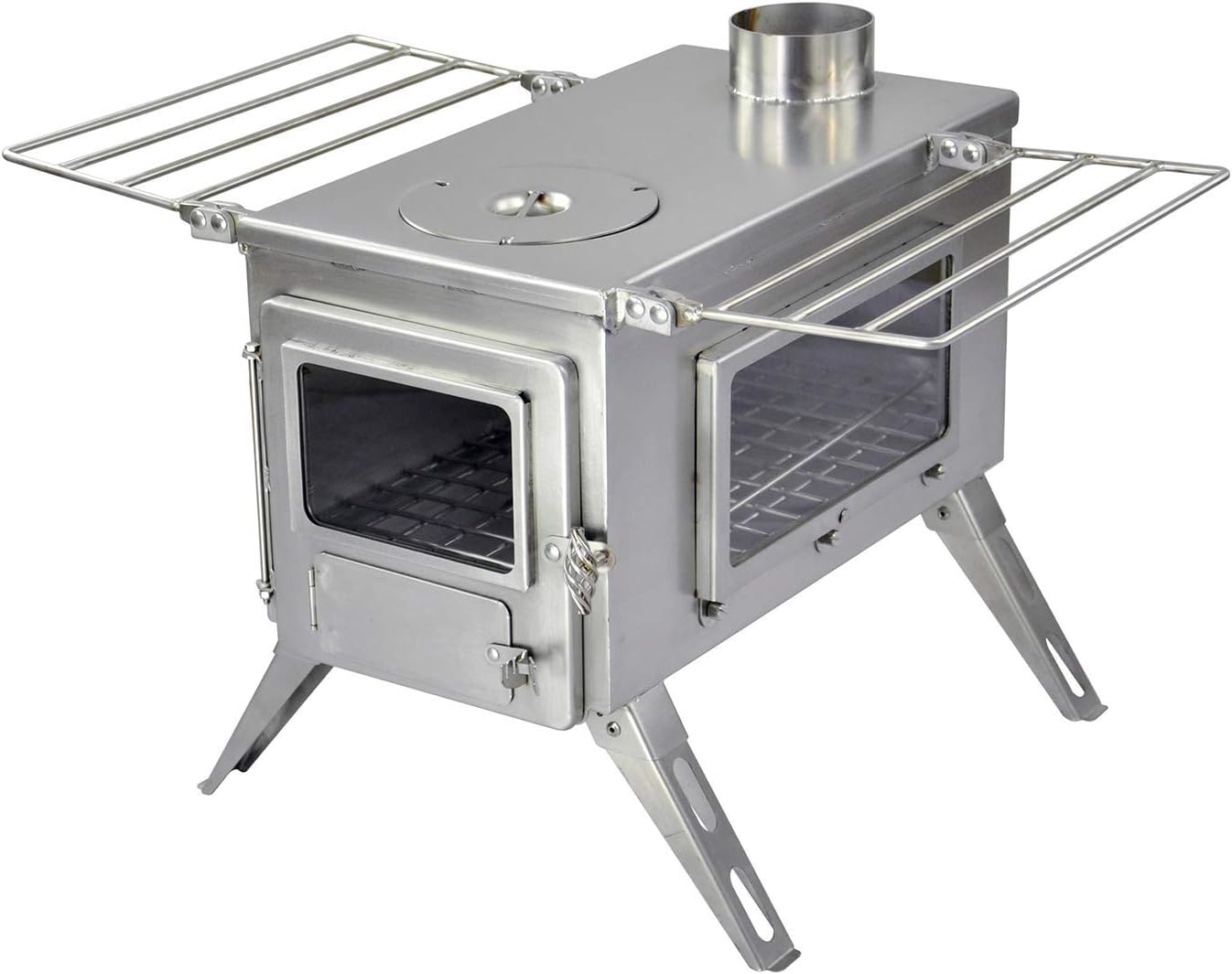 Winnerwell Nomad View Stove | Portable Wood Burner | Precision Stainless Steel