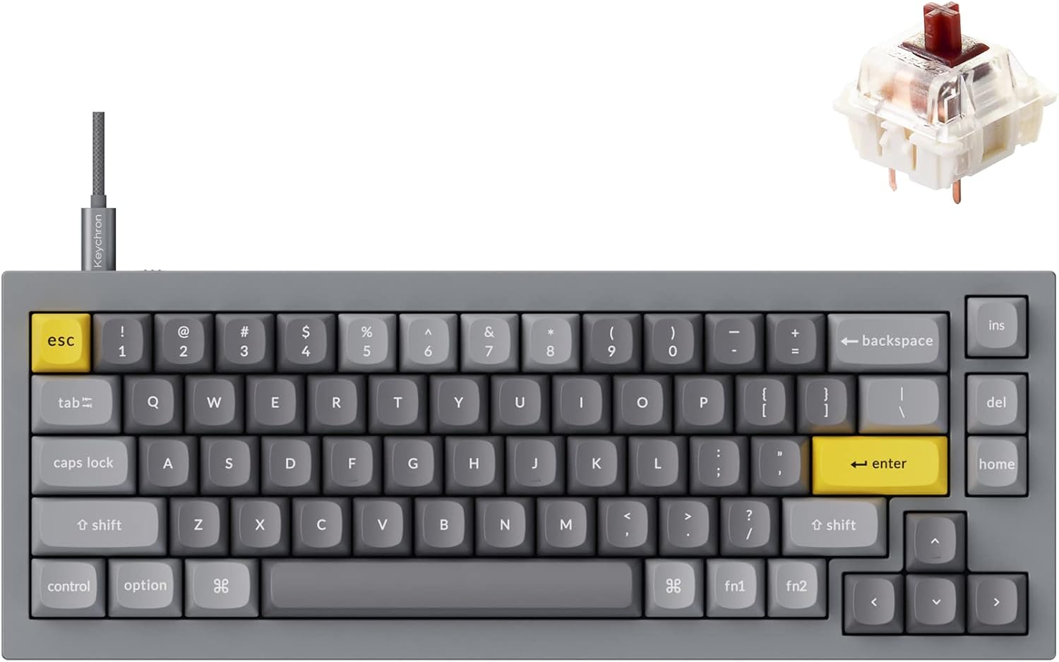 Keychron Q2 Wired Custom Mechanical Keyboard for Ultimate Typing