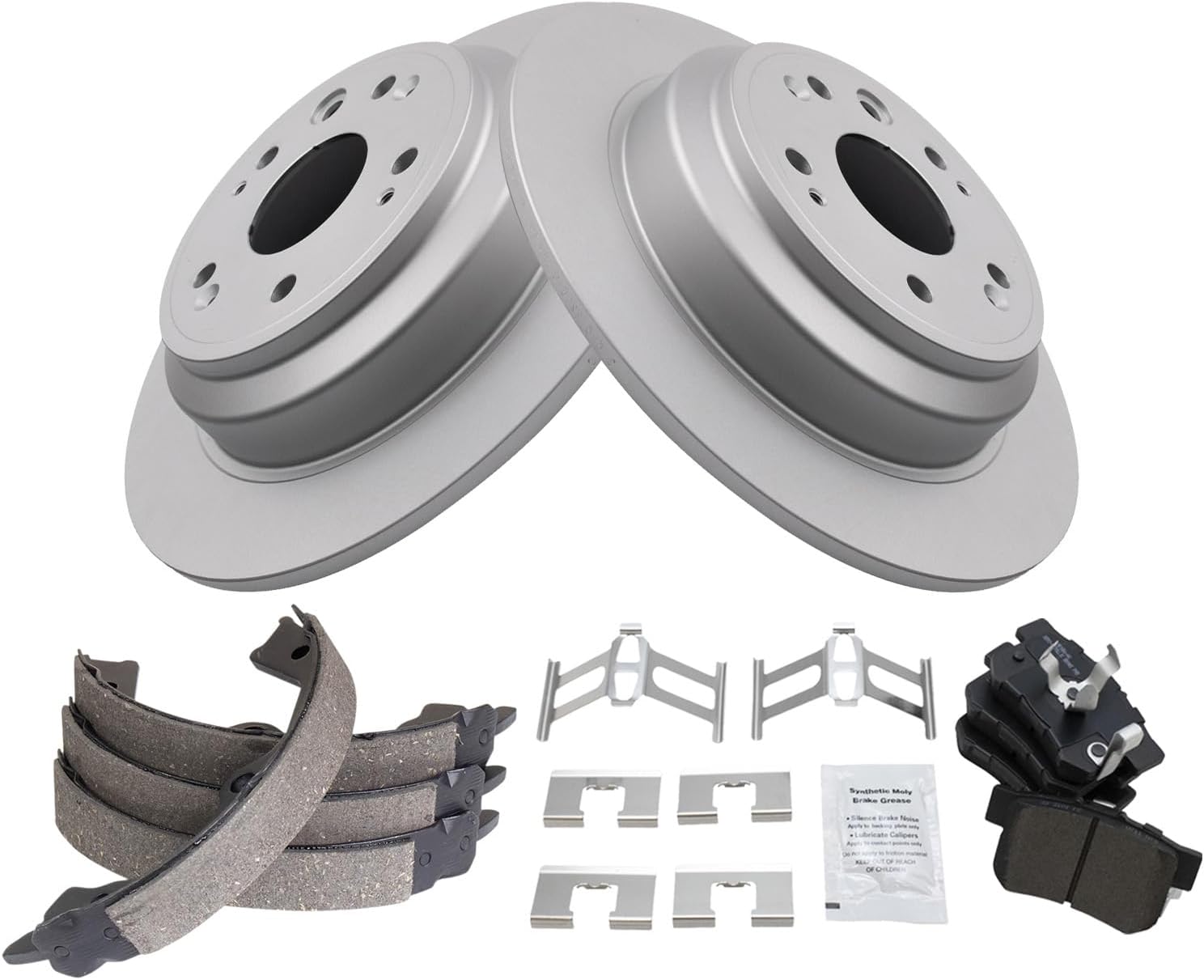 Complete Rear Brake Pad & Rotor Kit for Honda Crosstour 2010-2015