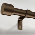 Bronze Curtain Rods for Windows 120 to 170 in - Heavy Duty Adjustable