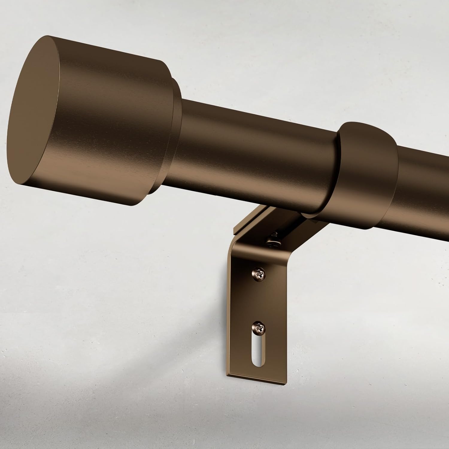 GEEBOBO Bronze Curtain Rods 120 to 170 Inch Adjustable Set