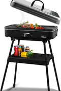 Electric Outdoor Grill 1800W Smokeless - Portable Temperature Control