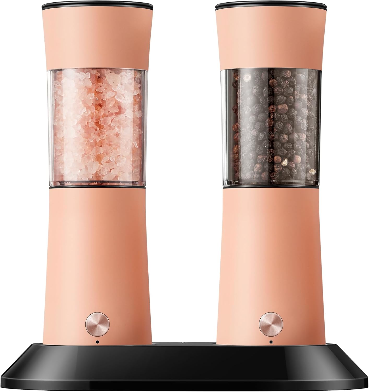 Gravity Electric Salt and Pepper Grinder Set for Effortless Seasoning