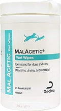MalAcetic Wet Wipes 100 Count - Soothing Cleansing for Pets