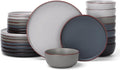 Mercury 24-Piece Multi-Color Dinnerware Set for 8 - Speckled Ceramic