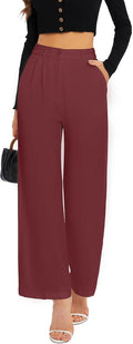 Wide Leg Pants for Women High Elastic Waisted - Work & Casual Fit