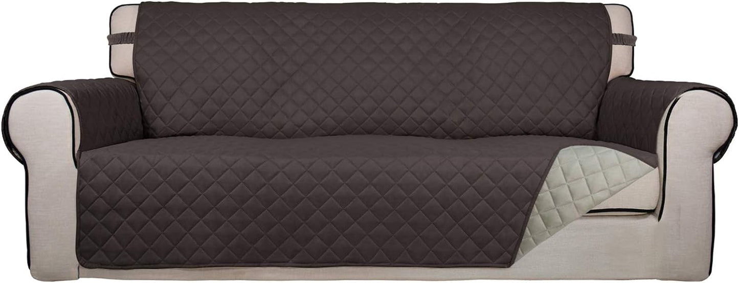 PureFit Reversible Quilted Sofa Cover for Oversized Sofas