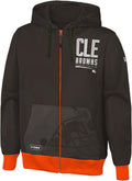 NFL Men's Team Colors Full Zip Performance Fleece Hoodie
