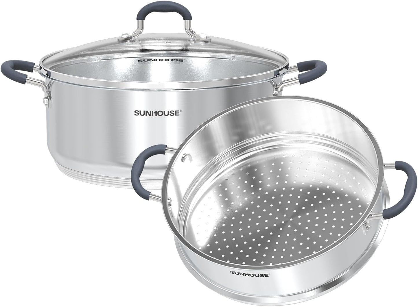 5.5 Quarts Steamer Pots With Lid - Multipurpose Cooking Tool