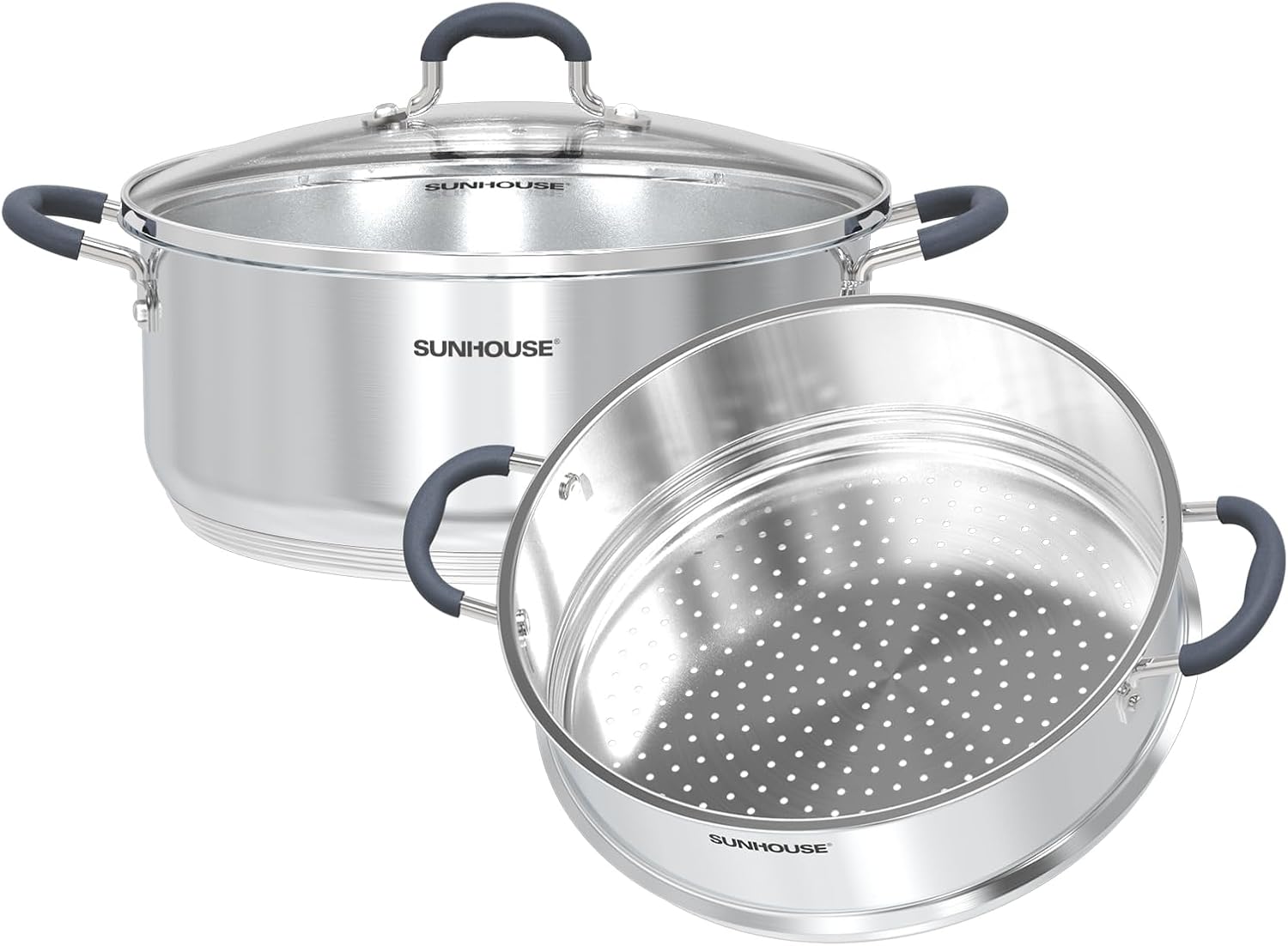 5.5 Quarts Steamer Pots With Lid - Multipurpose Cooking Tool