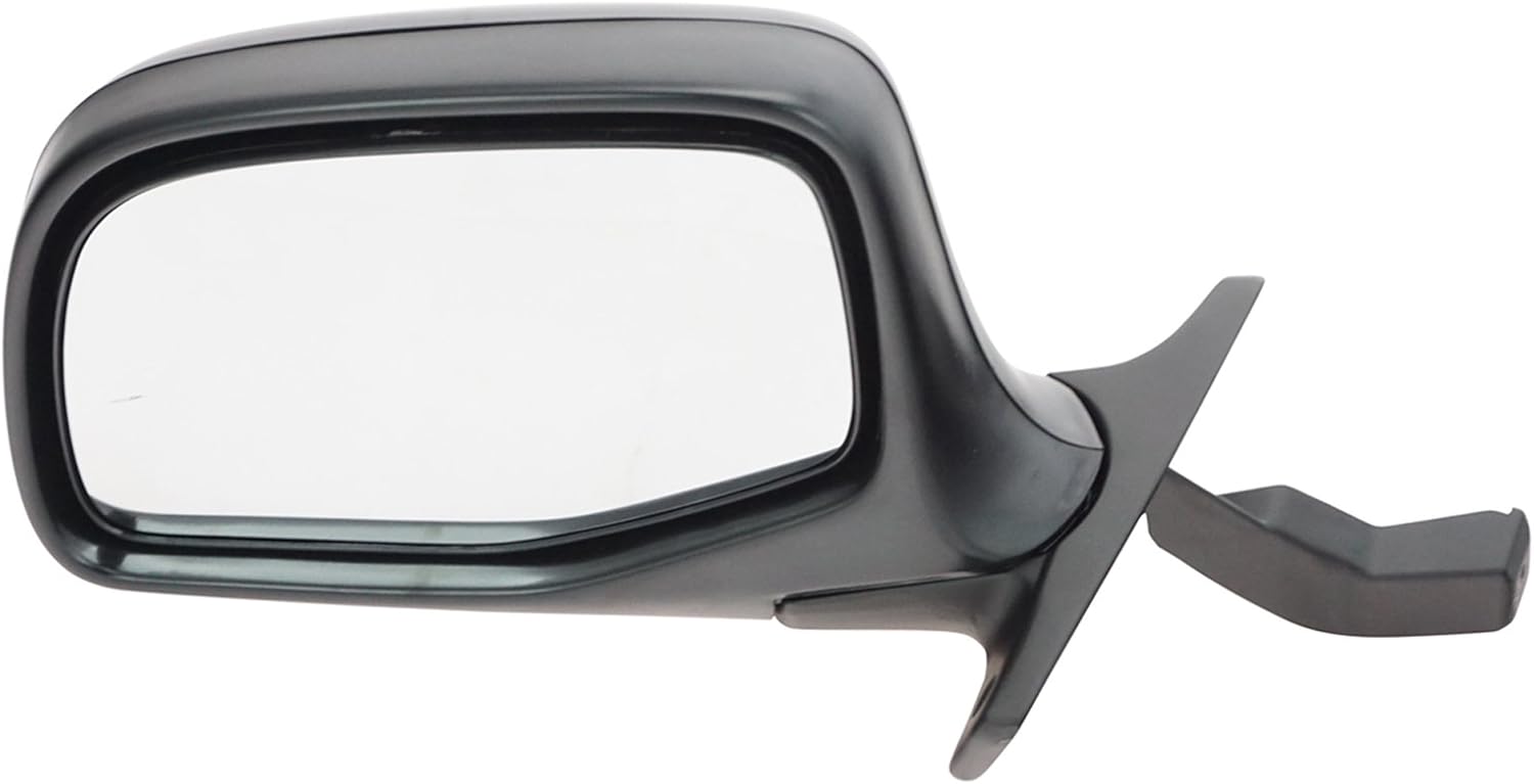 TRQ Left Mirror Manual Chrome Cover for Ford Bronco F-150 F-250