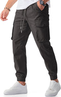 JMIERR Men's Casual Cargo Joggers Pants - Stretch Tapered Comfort