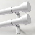 Heavy Duty Curtain Rods 48 to 84 in 2 Pack - Sturdy Adjustable Set