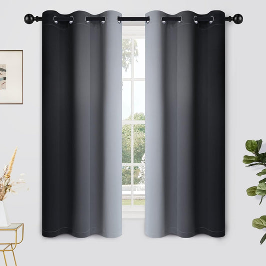 Yakamok Light Blocking Ombre Curtains for Elegant Home Decor