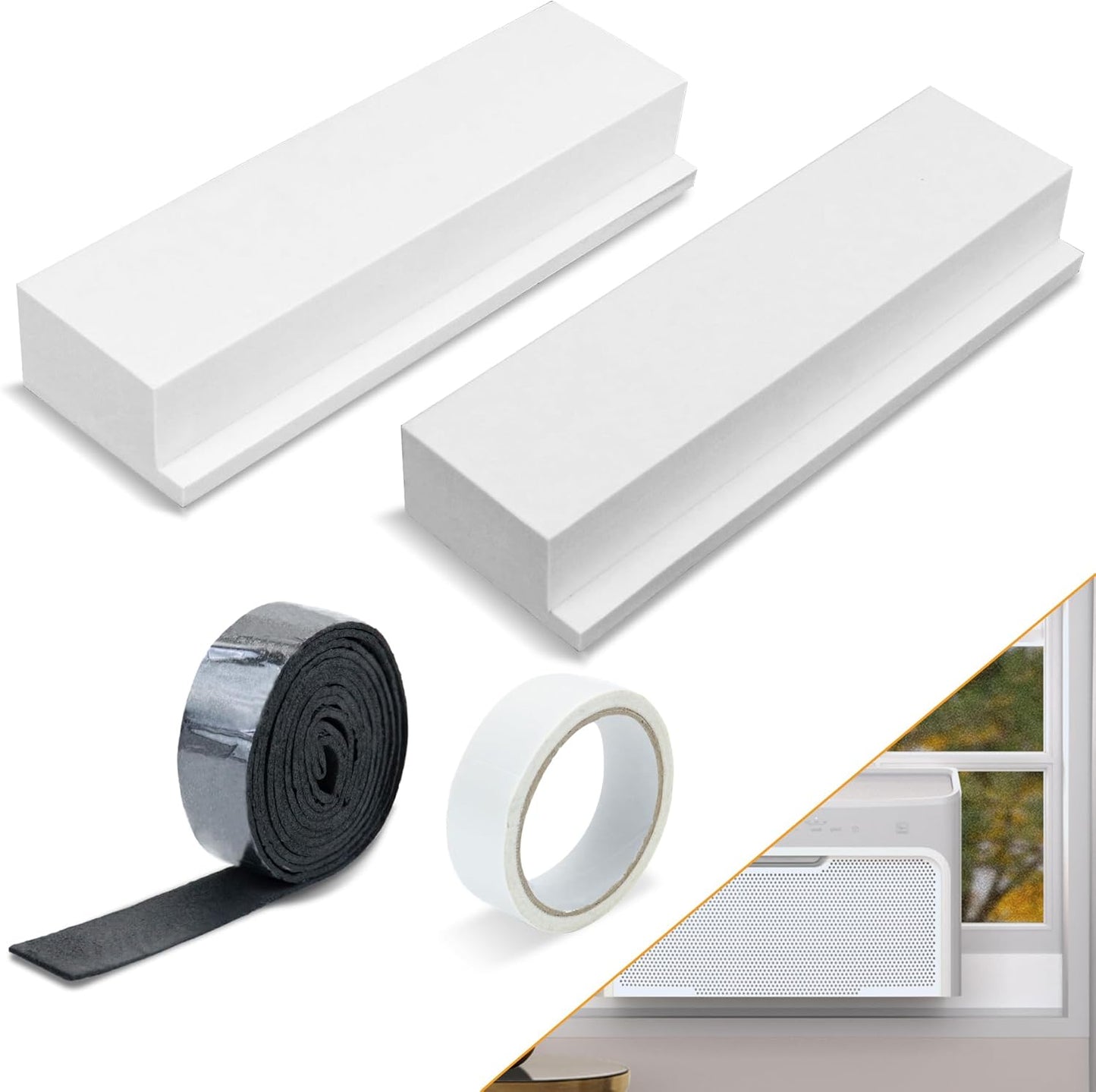 Seal Cold Air Leaks - 2 Pack Foam Blocks
