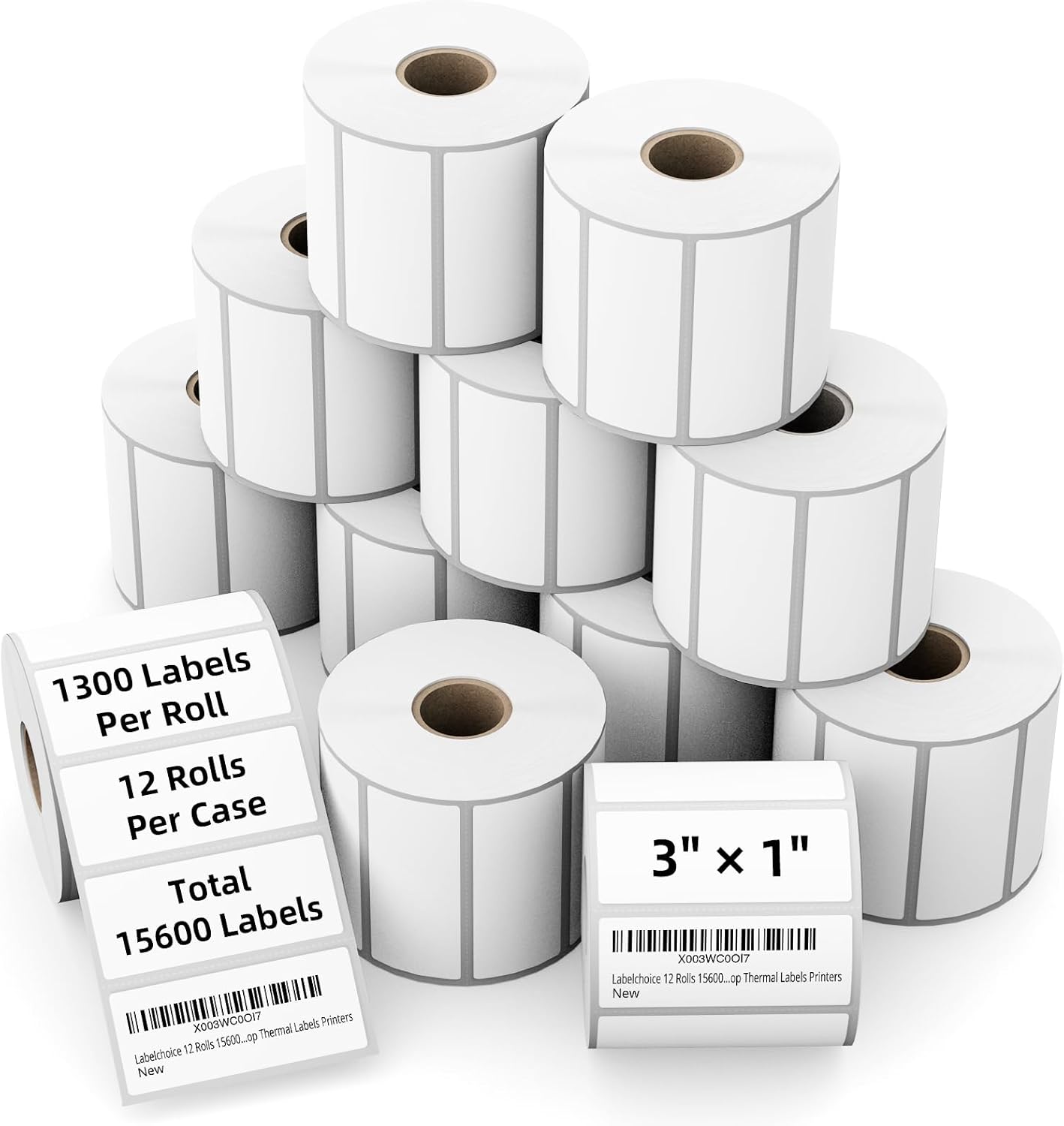 3x1 Direct Thermal Labels for Zebra LP2844 and More Printers