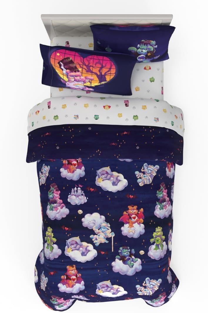 Care Bears x Universal Monsters Halloween Bedding Set for Twin