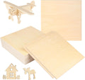 18 PCS 12 in Square Basswood Board 1/4 in Thick - Smooth Basswood