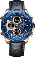 NAVIFORCE Men's Military Digital Watch - Multifunctional Leather Style