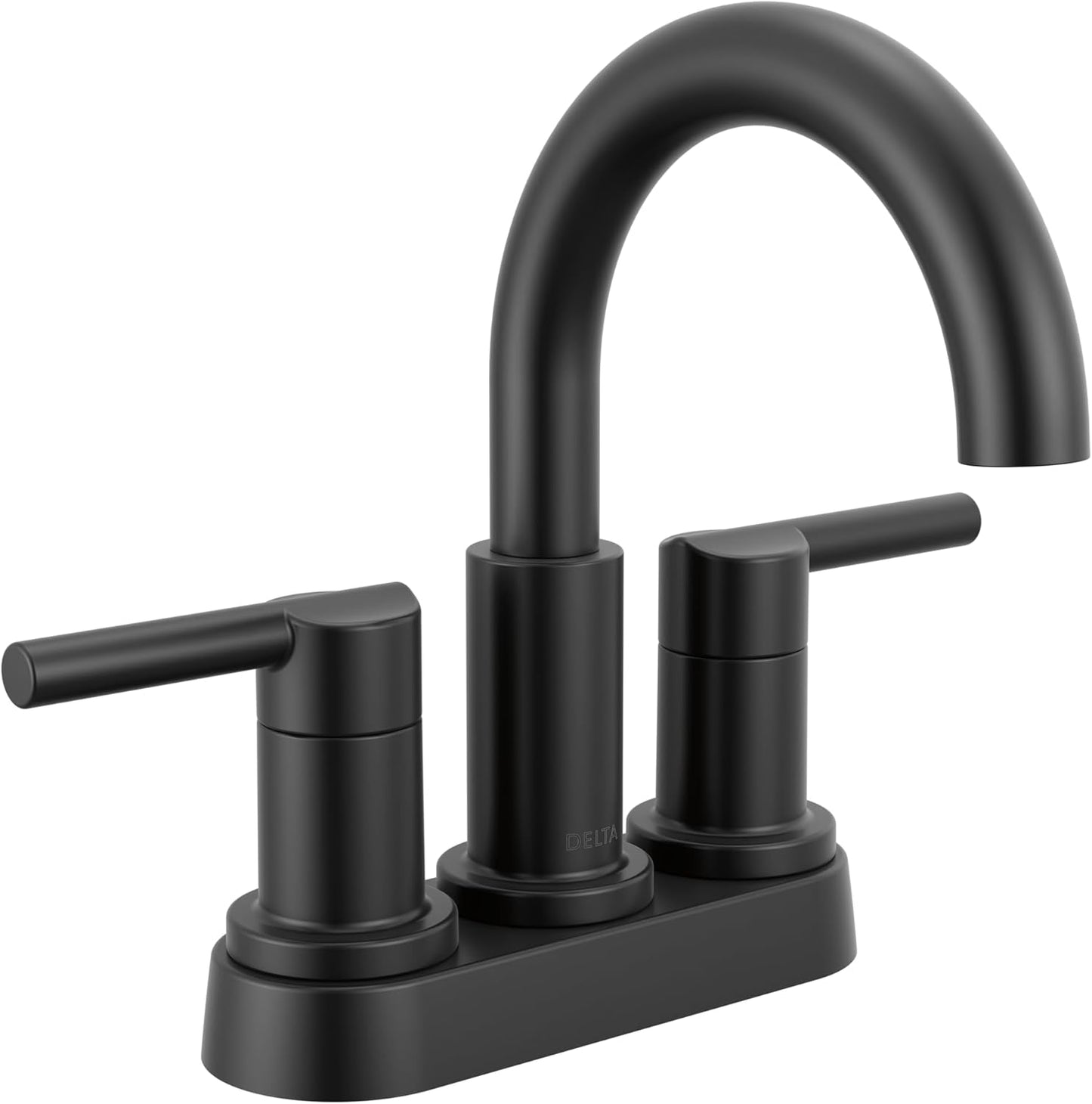 Delta Nicoli Matte Black Bathroom Faucet for Stylish Vanities
