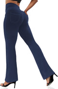Women's Bootcut Leggings with 4 Pockets - High Waist Tummy Control