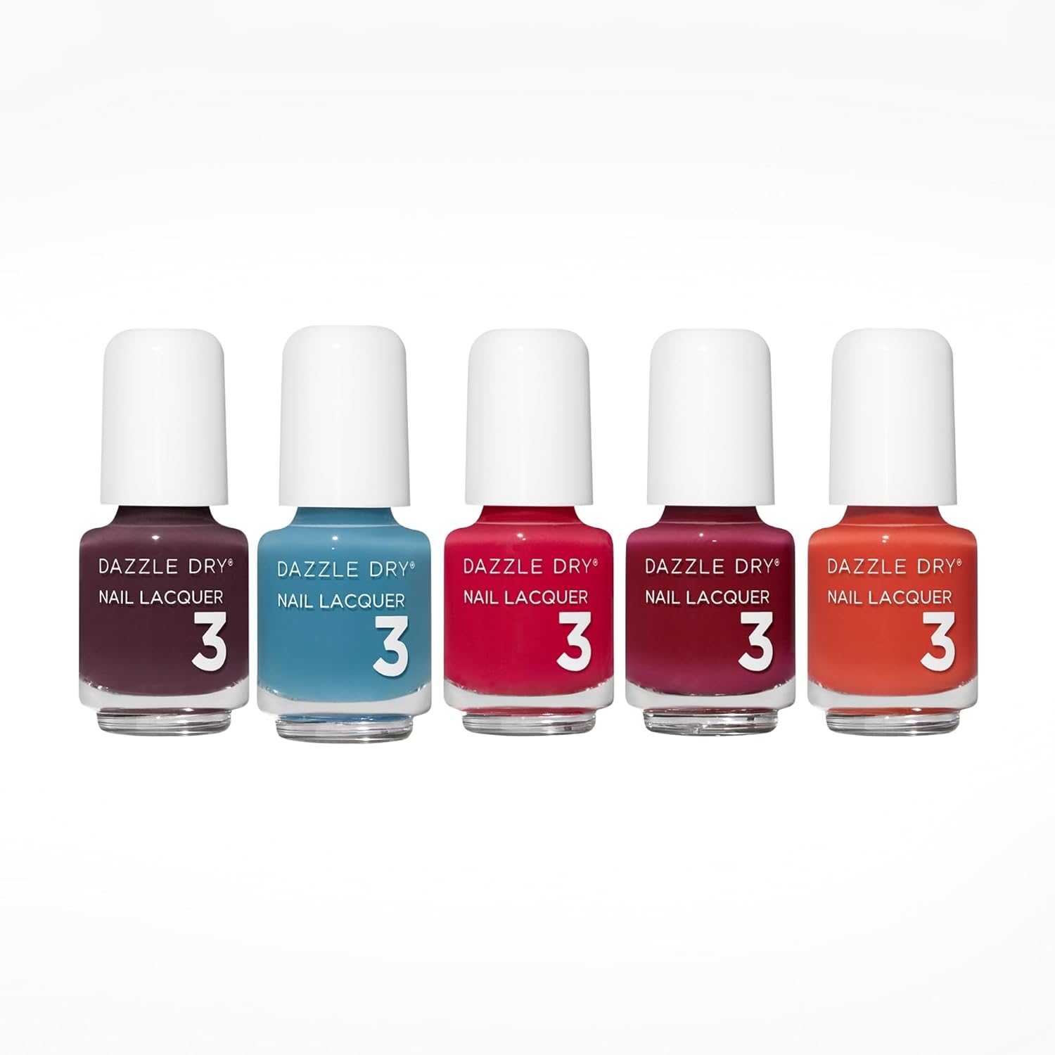 Dazzle Dry Mini Flight Carnival - 5 Vibrant Jelly Lacquers