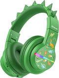 iClever BTH12 Kids Bluetooth Headphones - Safe Volume, LED Lights