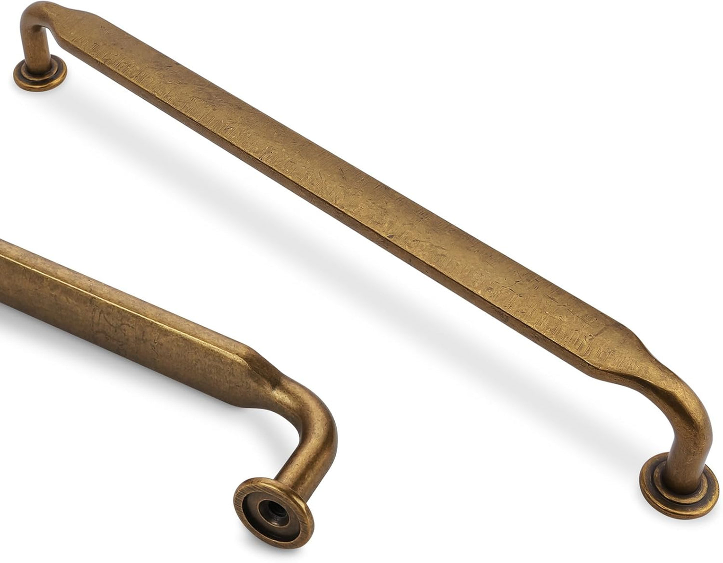 10 Pack 7-1/2 Inch Antique Brass Cabinet Pulls for Kitchen