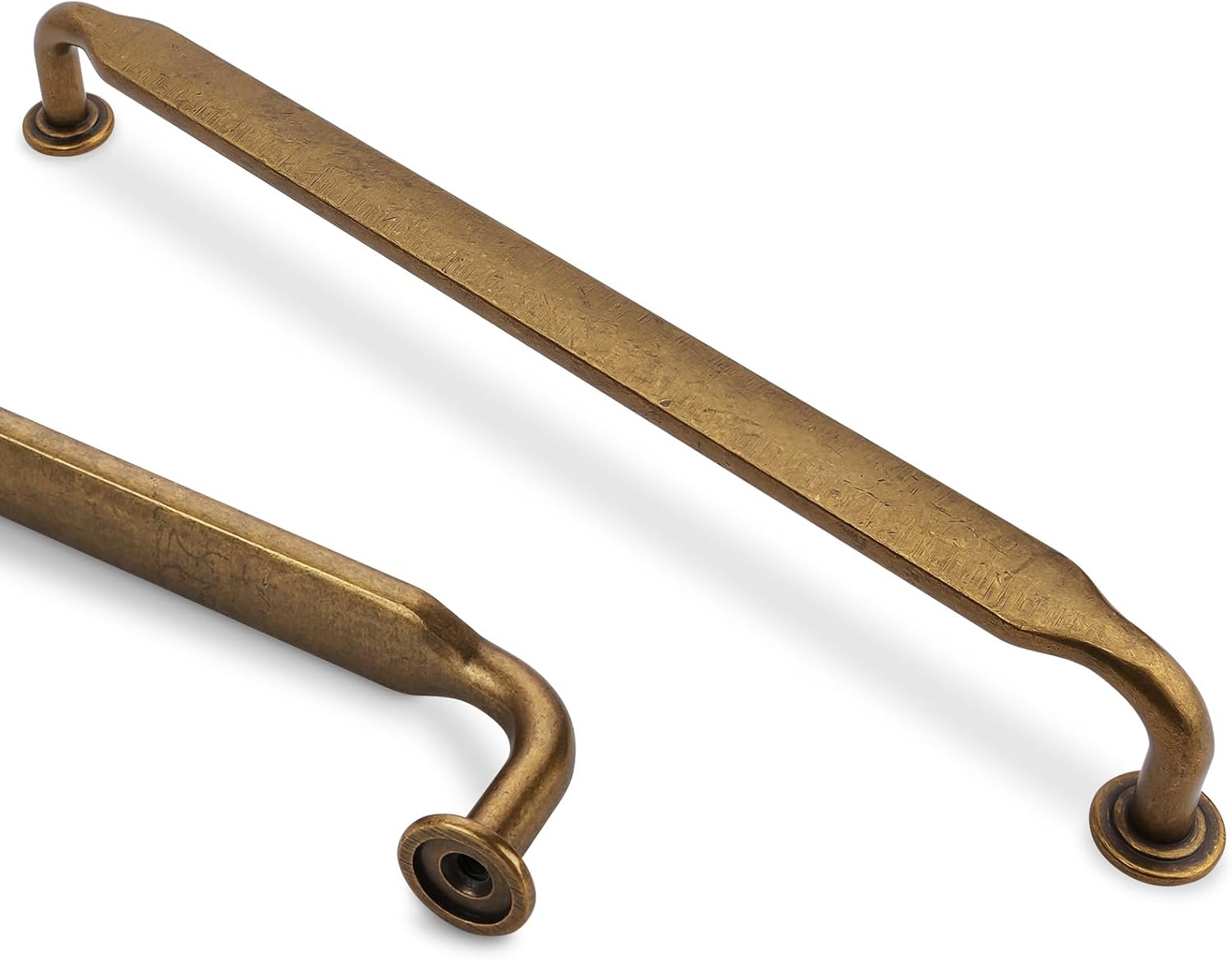 10 Pack 7-1/2 Inch Antique Brass Cabinet Pulls for Kitchen
