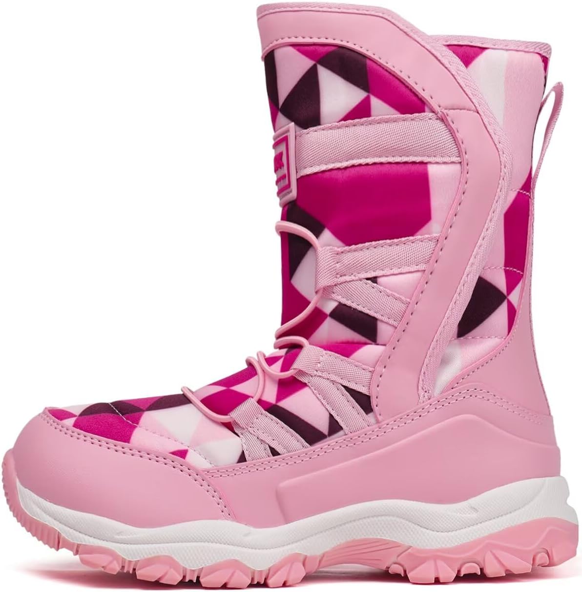 Boys Girls Snow Boots Waterproof Slip Resistant Cold Weather Shoes