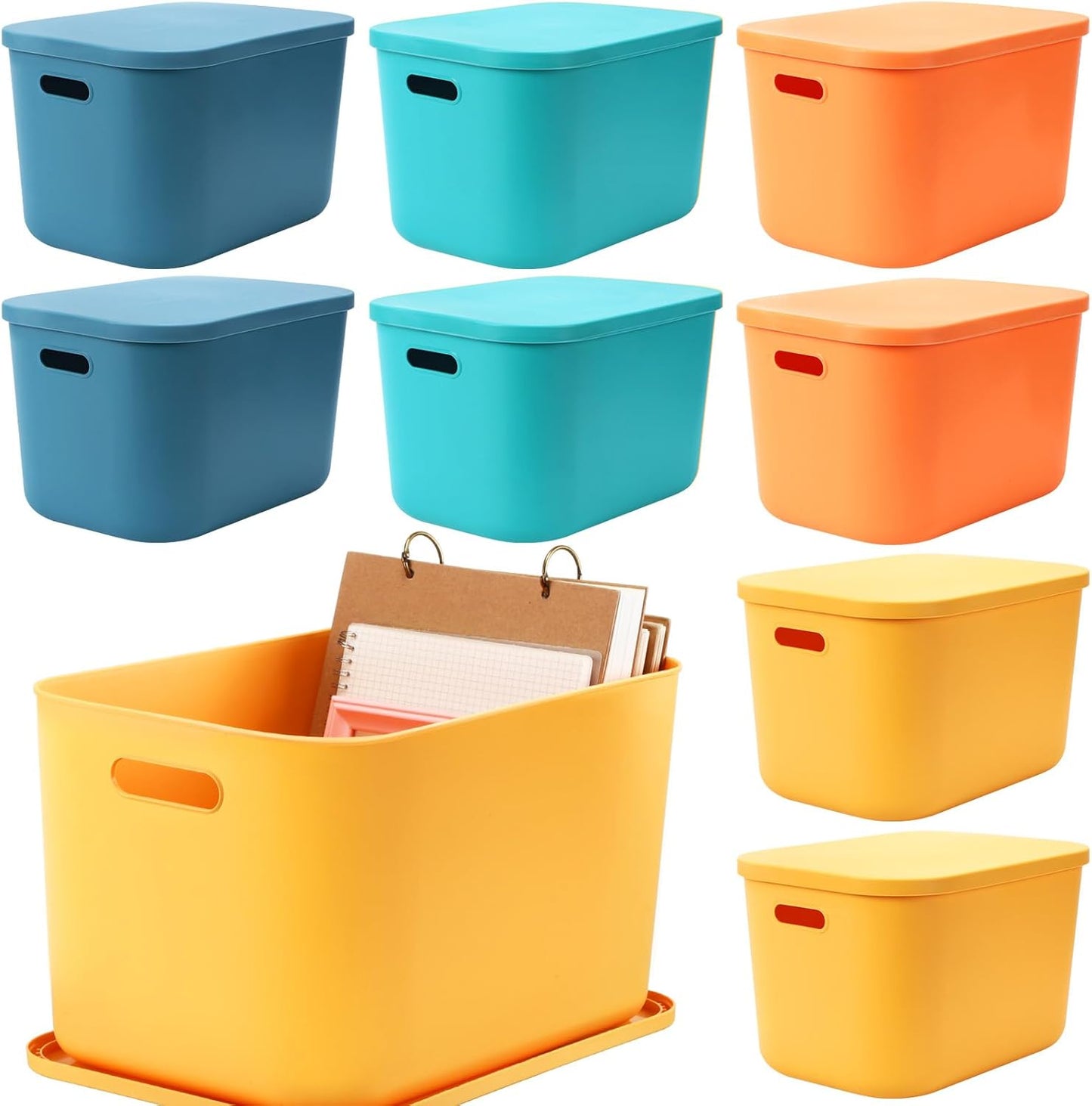 Colorful Storage Bins with Lid for Organizing Any Space
